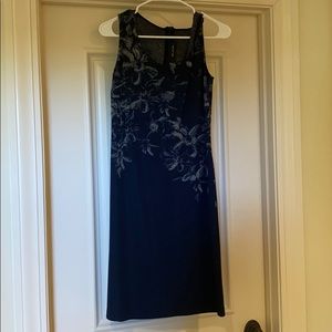 St. John blue dress